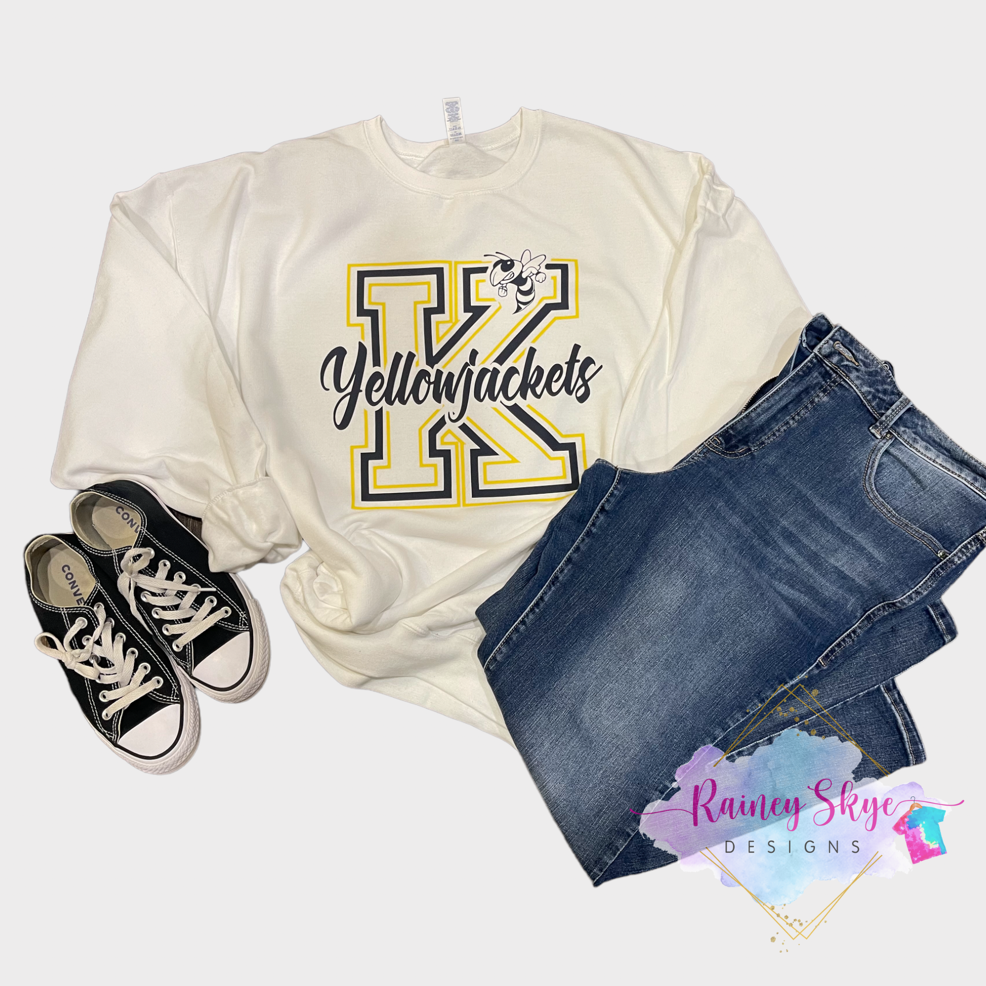 Pretty Girls Walk Like This Bleached Sublimation Sweatshirt/Hoodie