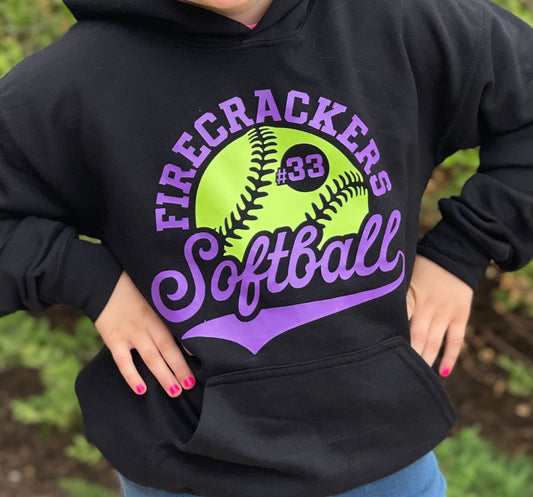 Firecrackers Player Hoodie (Includes Name/Number on Back)