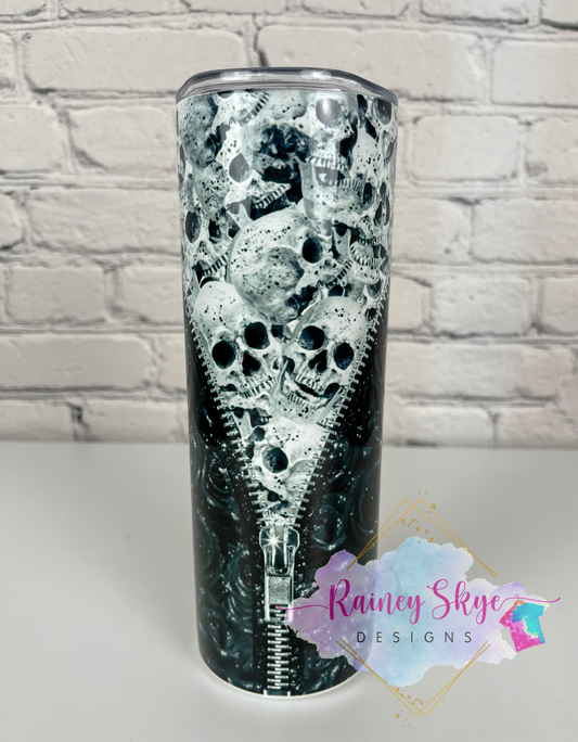 Skull Zipper Tumbler